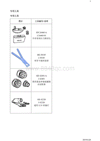 2019阅朗 专用工具和设备