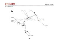 2022比亚迪汉EV电路图 9 仪表板线束II