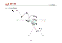 2020比亚迪汉DMi电路图 15 右后轮速传感器线束