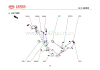 2020比亚迪汉EV电路图 4．右后门线束