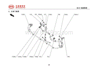 2020比亚迪汉EV电路图 1 左前门线束