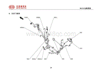 2020比亚迪汉DMi电路图 4．右后门线束