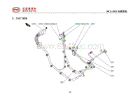 2022比亚迪汉EV电路图 3 左后门线束