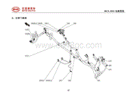 2022比亚迪汉EV电路图 2 右前门线束