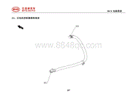 2020比亚迪汉EV电路图 21 后电机控制器搭铁线束