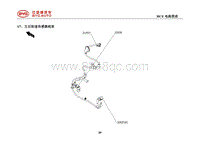 2020比亚迪汉EV电路图 17 左后轮速传感器线束