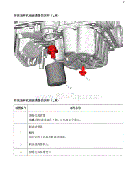 2020阅朗 排放油和机油滤清器的拆卸（LJI）