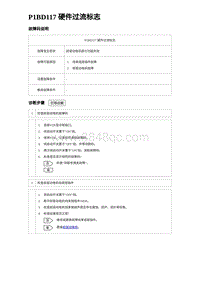 2023唐DM-i诊断 P1BD117 硬件过流标志