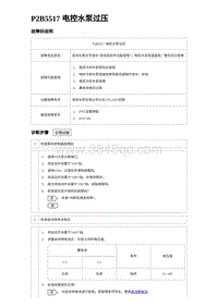 2023唐DM-i诊断 P2B5517 电控水泵过压