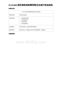 2023比亚迪汉EV诊断 P1AE000 因空调系统故障导致无法进行电池加热