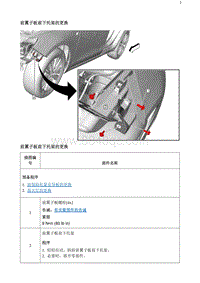 2020阅朗 前翼子板前下托架的更换