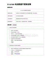 2023比亚迪汉EV诊断 P1AF800 电池数据不更新故障