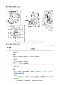 2020阅朗 发动机前盖的安装（LJI）