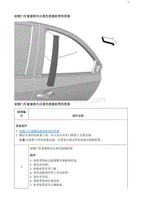 2020阅朗 前侧门车窗窗框外后黑色绝缘胶带的更换