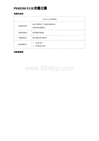 2023唐DM-i诊断 P040200 EGR流量过量