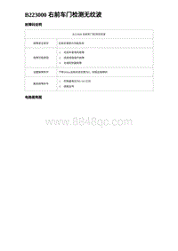 2023比亚迪汉EV诊断 B223000 右前车门检测无纹波