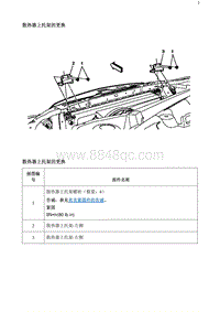 2020阅朗 散热器上托架的更换