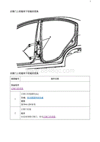 2020阅朗 后侧门上铰链和下铰链的更换