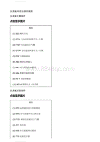 2021别克英朗电路图 仪表板 中控台部件视图