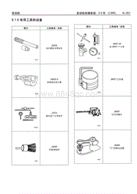 2005别克GL8陆尊 6.1.6 专用工具和设备