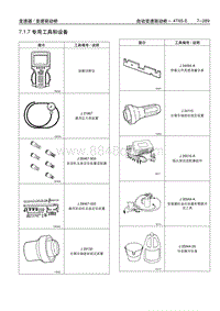 2005别克GL8陆尊 7.1.7 专用工具和设备