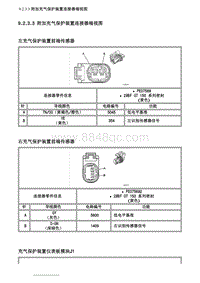 2007别克GL8陆尊 9.2.3.3 附加充气保护装置连接器端视图