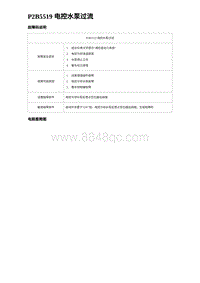 2023海豹DM-i诊断 P2B5519 电控水泵过流