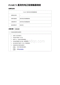 2023海豹DM-i诊断 P1A8E73 直流充电正极接触器烧结