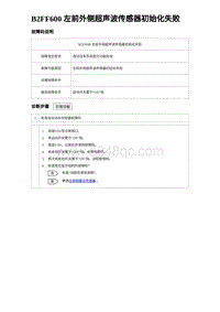 2023海豹DM-i诊断 B2FF600 左前外侧超声波传感器初始化失败