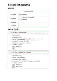 2023海豹DM-i诊断 P1BE000 CPLD运行状态