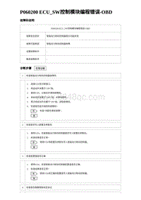 2023海豹DM-i诊断 P060200 ECU_SW控制模块编程错误-OBD