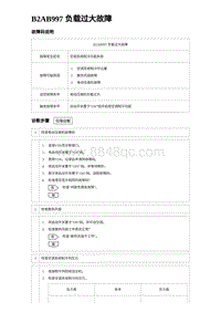 2023海豹DM-i诊断 B2AB997 负载过大故障