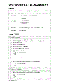 2023海豹DM-i诊断 B2A2F09 空调管路处于高压状态或低压状态