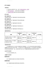 2020英朗 故障码 DTC B0019 