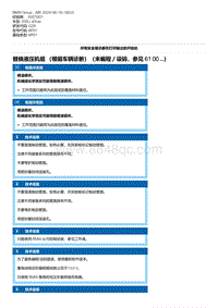 G28底盘 4-替换液压机组 （根据车辆诊断）（未编程／设码 参见 61 00 ...）