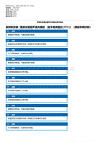 G28底盘 2-拆卸和安装 - 更换左前超声波传感器 （驻车距离监控 PDC ）（根据车辆诊断）