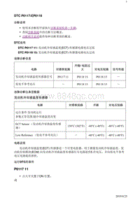 2018别克阅朗 1.3L 1.4L 1.5L发动机 DTC P0117或P0118