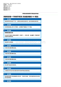 G28底盘 4-拆卸和安装一个转向节-轮架 无底盘测量的 AW 规定 