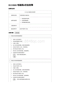 2024海狮07EV诊断 B133B00 电磁阀4状态故障