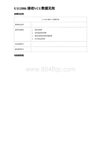 2024海狮07EV诊断 U112086 接收VCU数据无效