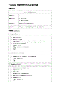 2024海狮07EV诊断 P260600 电驱充电电机绕组过温