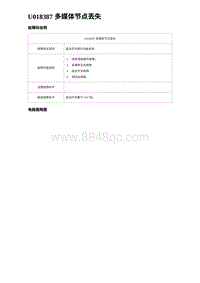 2024海狮07EV诊断 U018387 多媒体节点丢失