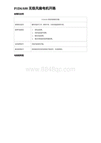 2024比亚迪海豚诊断 P1D6A00 无极风扇电机开路