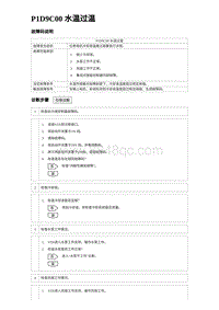 2024比亚迪海豚诊断 P1D9C00 水温过温