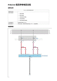 2024比亚迪海豚诊断 P1B2516 低压供电电压过低