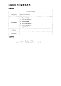 比亚迪汉DM-i诊断 U015887 与ESP通讯丢失