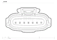 2023比亚迪汉DM-i 连接器 端子定义（右后门线束）