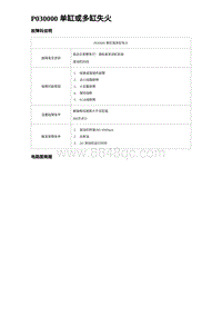 比亚迪汉DM-i诊断 P030000 单缸或多缸失火