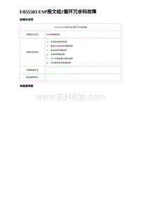 比亚迪汉DM-i诊断 U055583 ESP报文组2循环冗余码故障