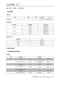 2016北汽绅宝X25 车轮 轮胎 车轮定位